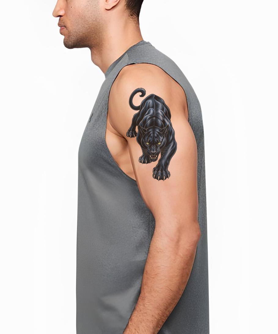 Prowling Panther Tattoo Design
