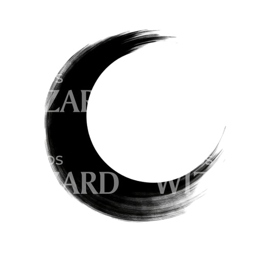 Enso Circle Paintbrush Tattoo Design