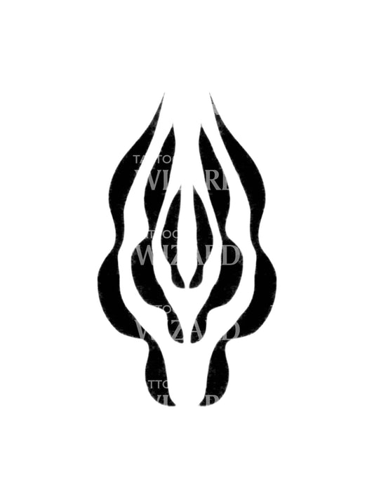 Black Talisman Abstract Tattoo Design