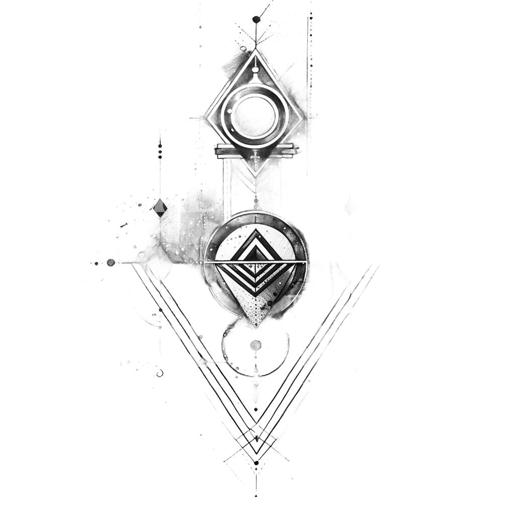 Honety Symbols Tattoo Design