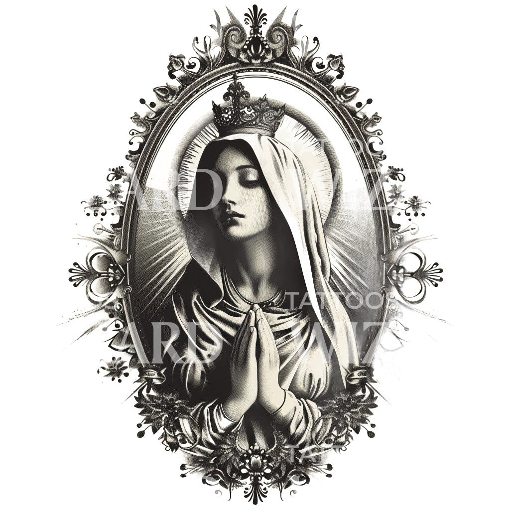 Regina Caeli, Queen of Heaven Tattoo Design