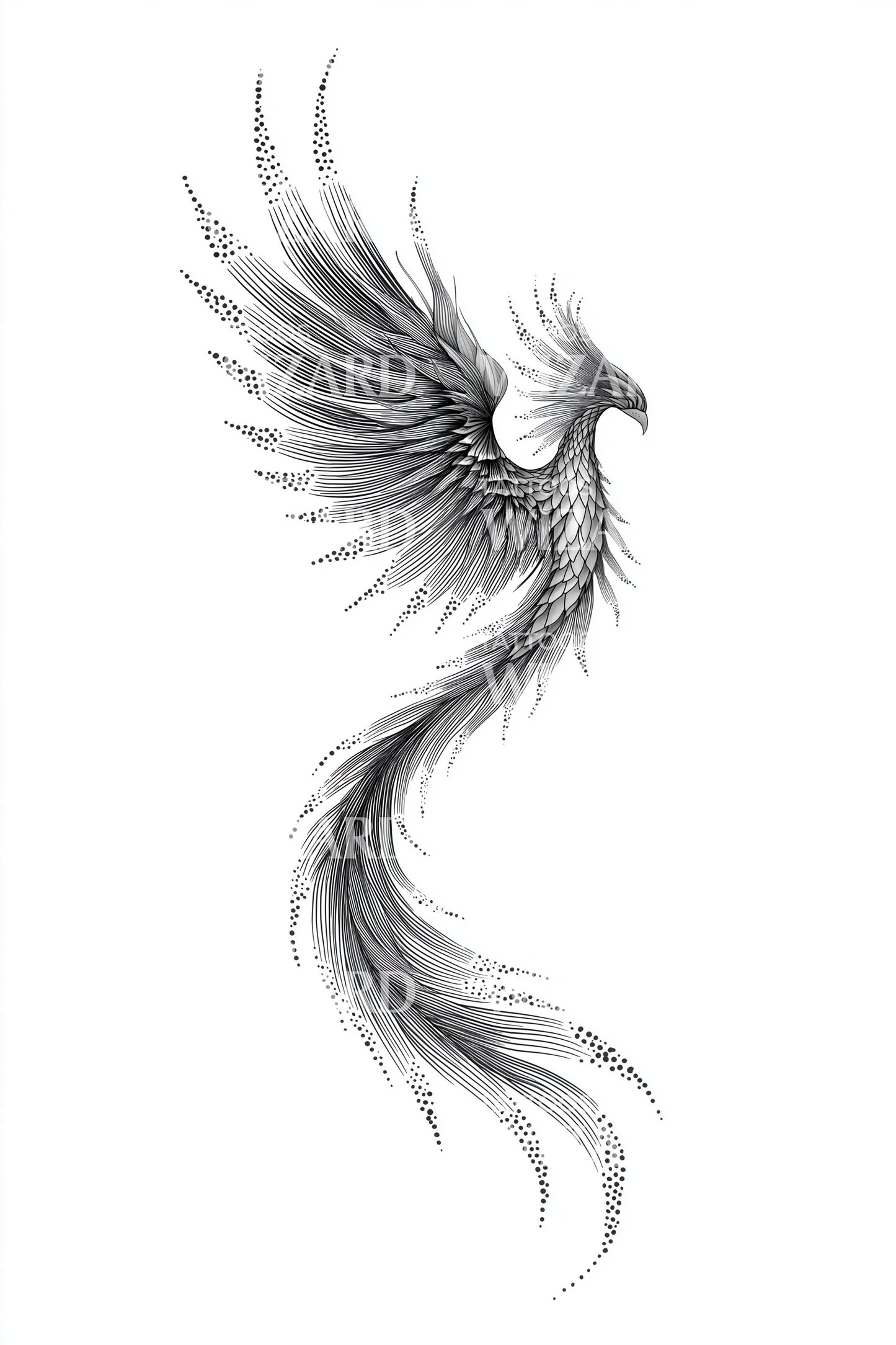 Idea tatuaggio Fenice Braci Ardenti