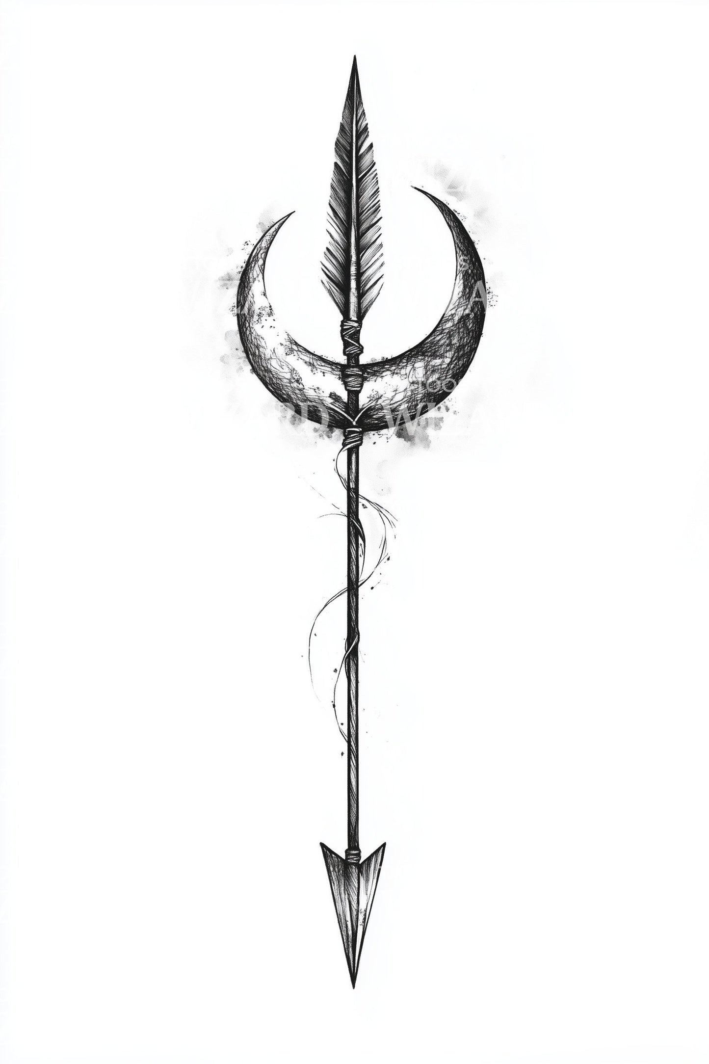 Idea de tatuaje con símbolo de lanza sagrada