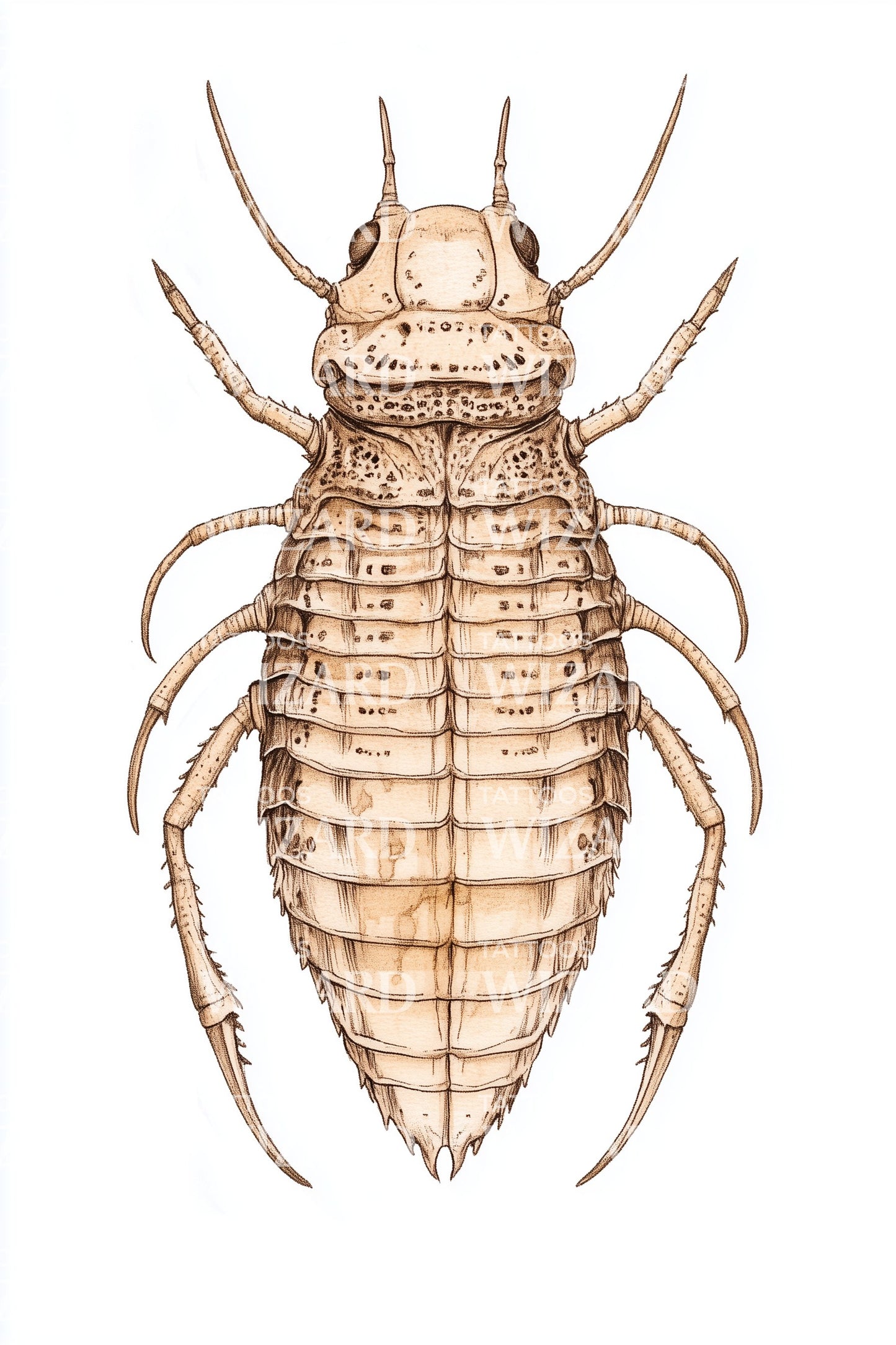 Sandy Trilobite Armor Tattoo Design