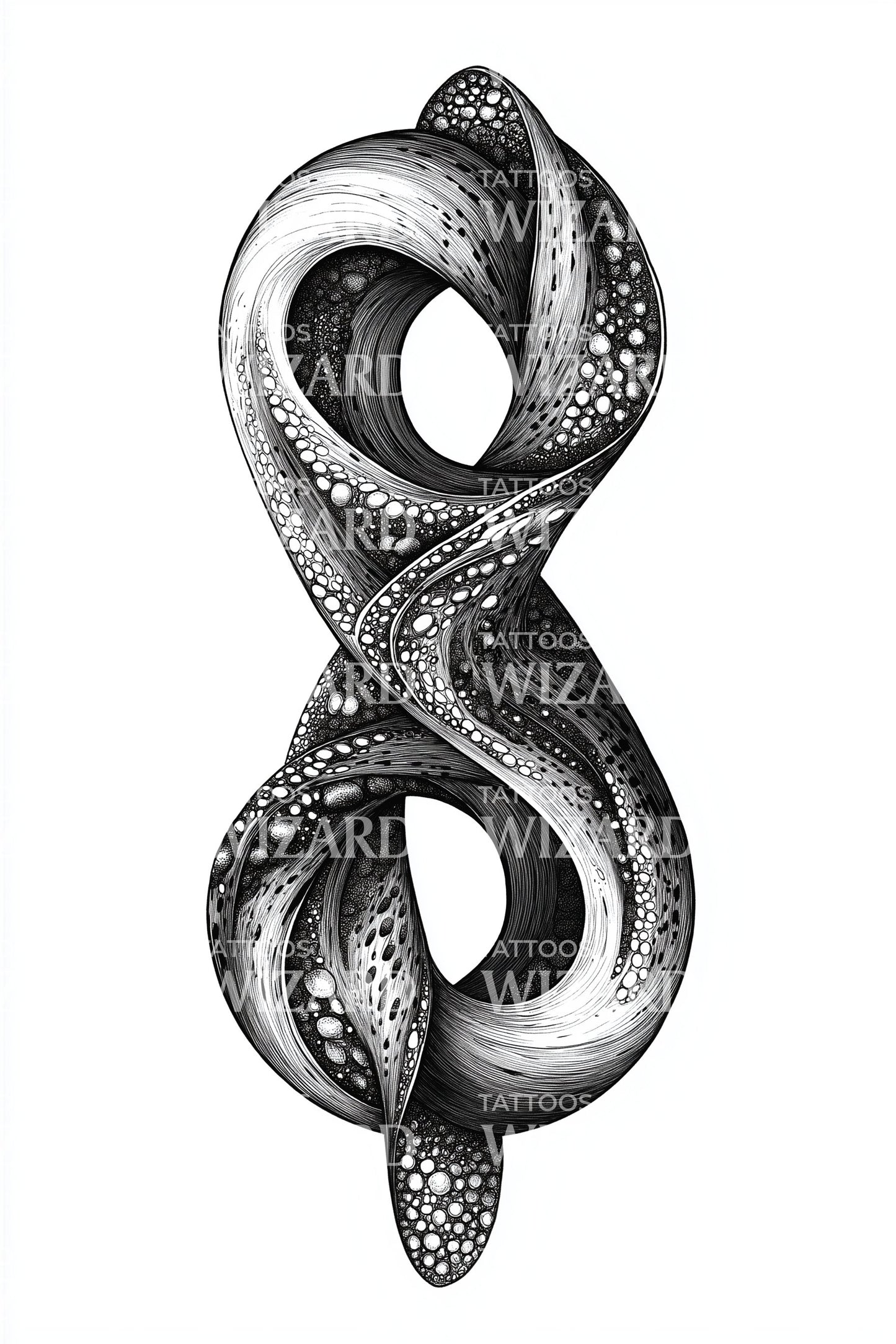 Serpent Infinity Symbol Tattoo Design