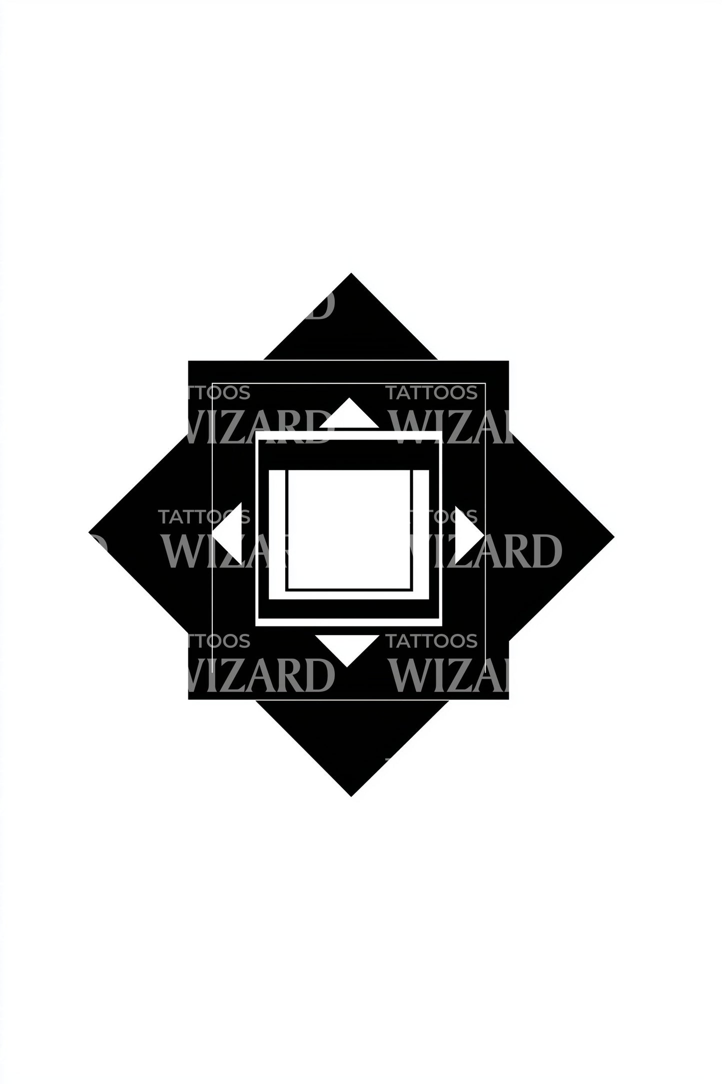 Shadow Square Focus Tattoo Design