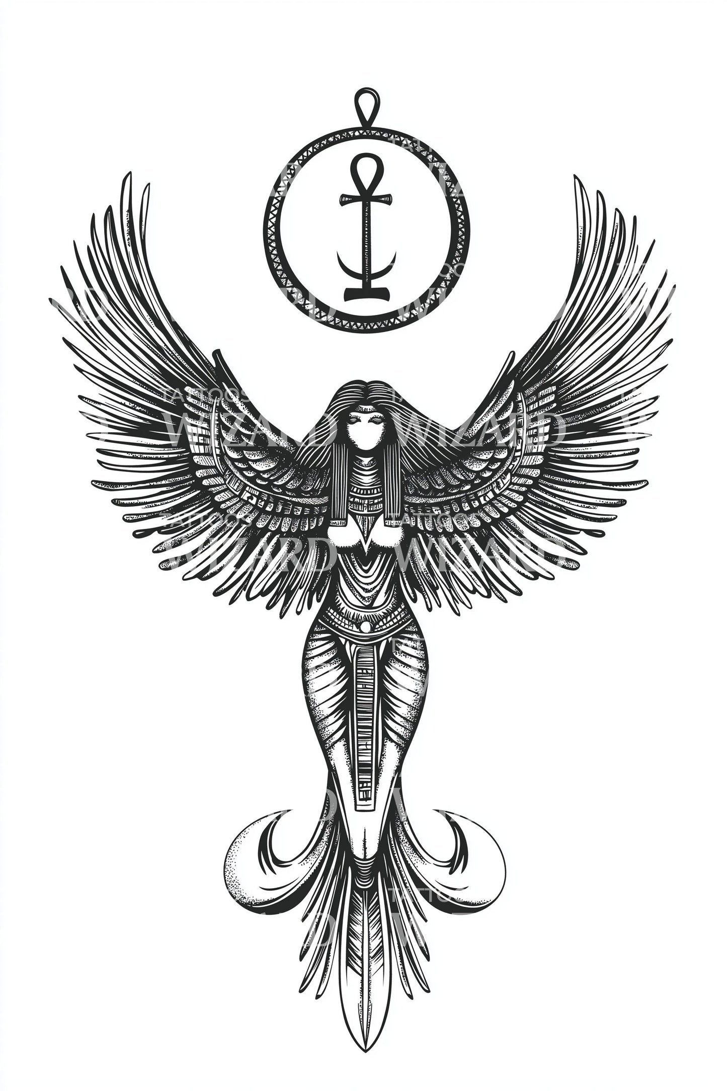 Idea tatuaggio emblema ancora sirena