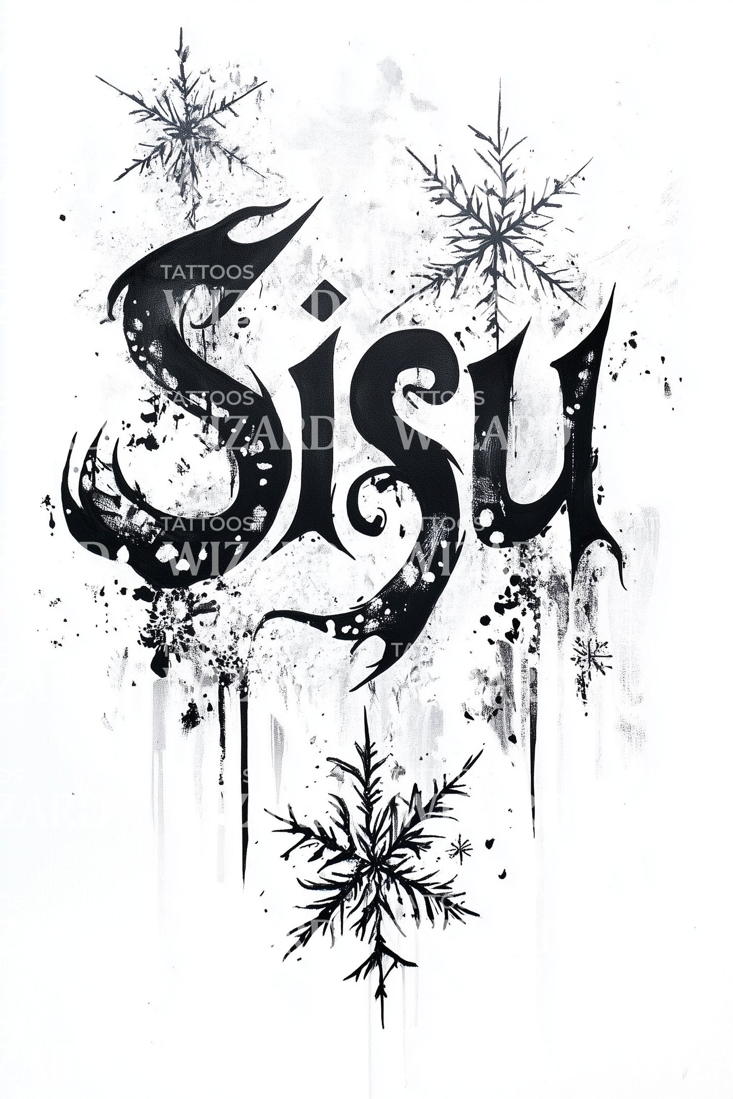 Sisu Ink Burst Tattoo Design