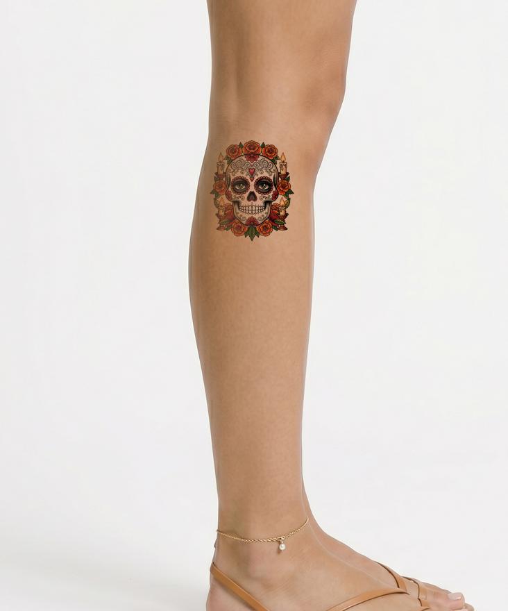 Sugar Skull Altar Tattoo Design