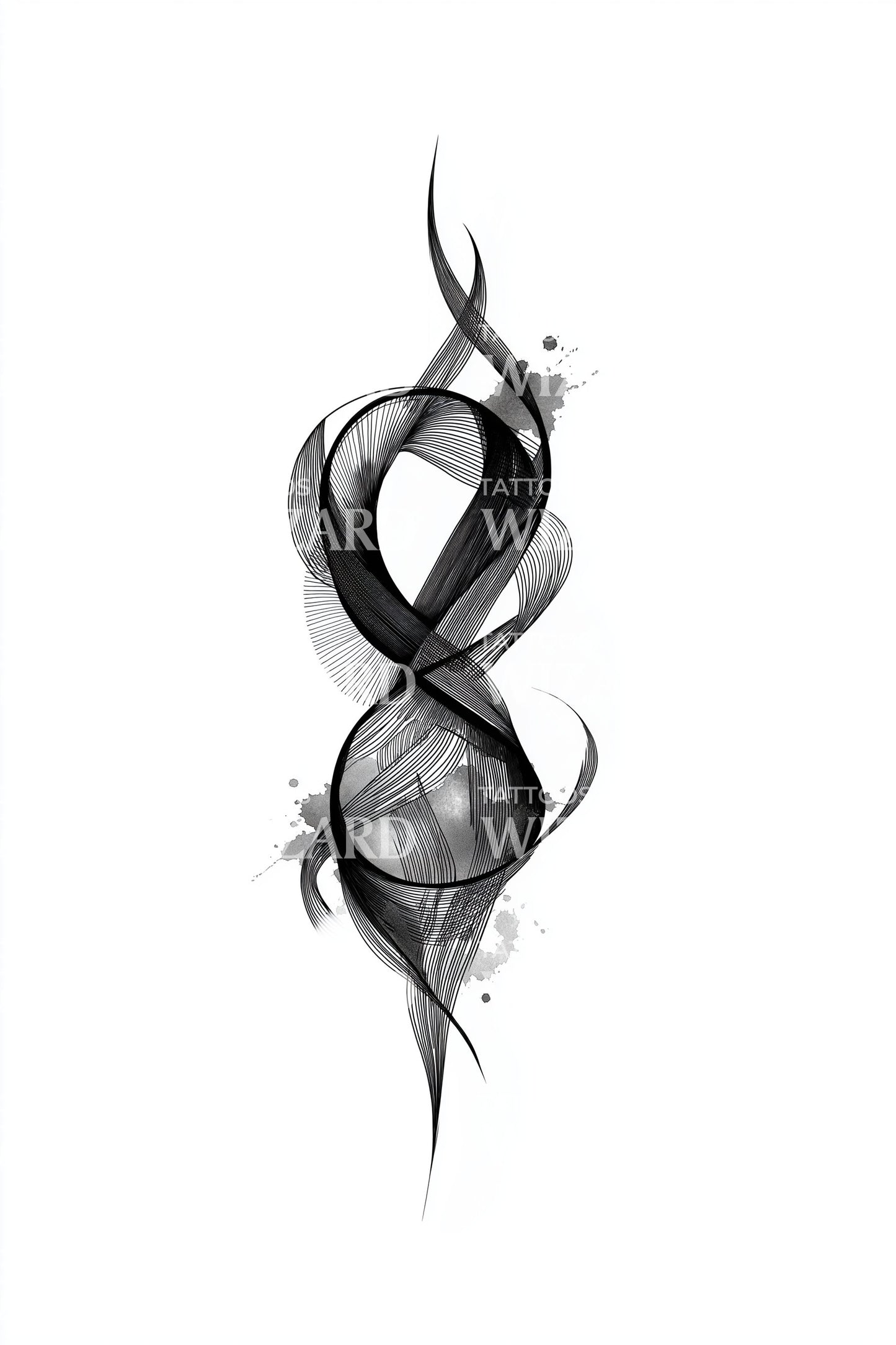 Røykfylt Knute Flux Tatoveringsdesign