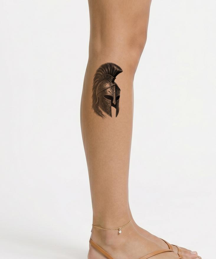 Design Tatuaggio Elmo Spartano
