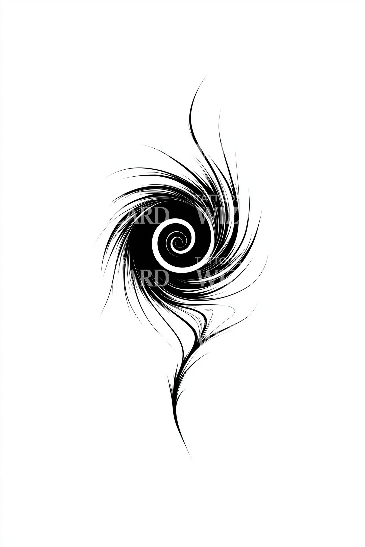 Spiral Galaxy Whirl Tattoo Idea