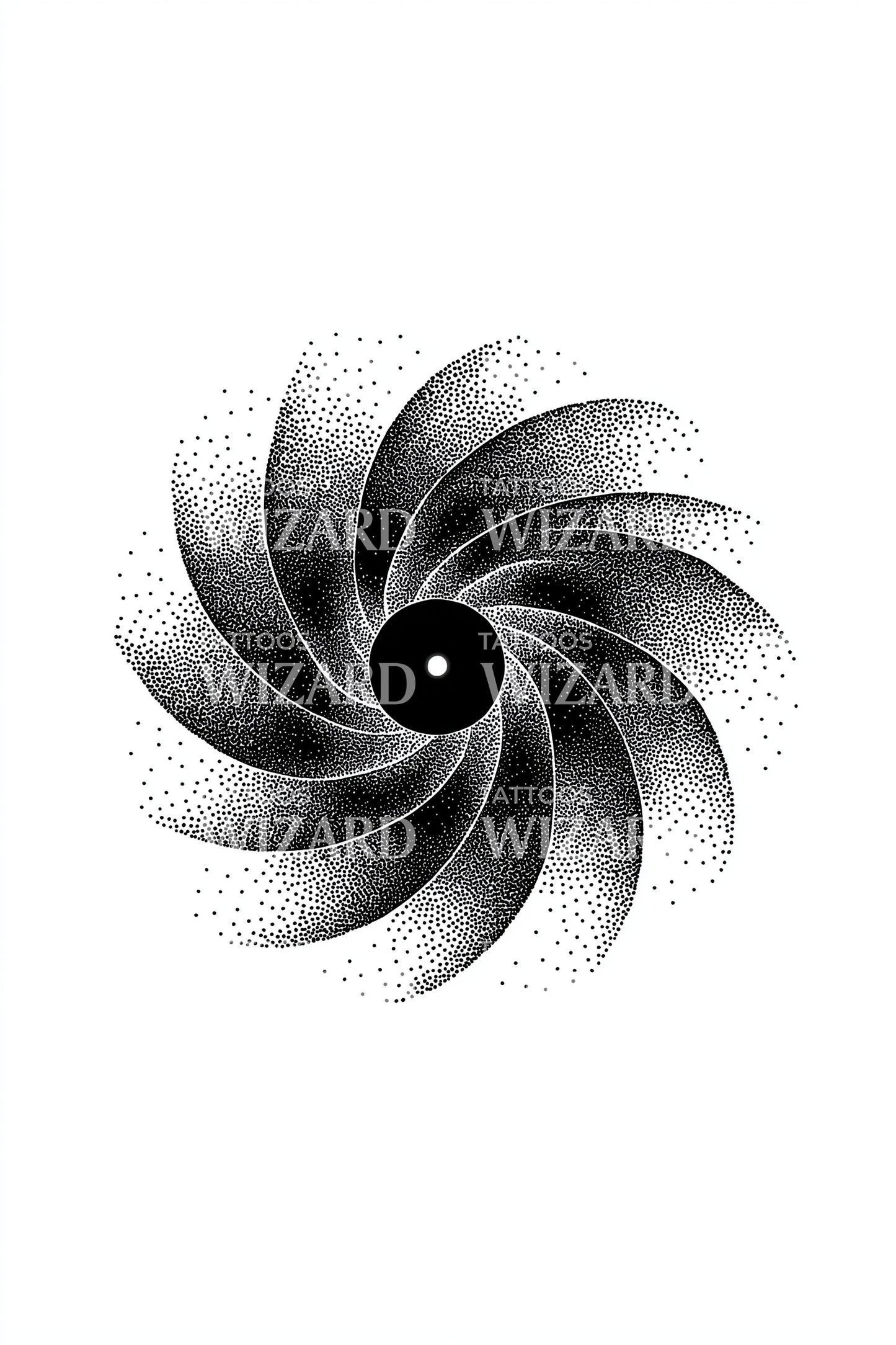 Idea tatuaggio vortice galassia a spirale