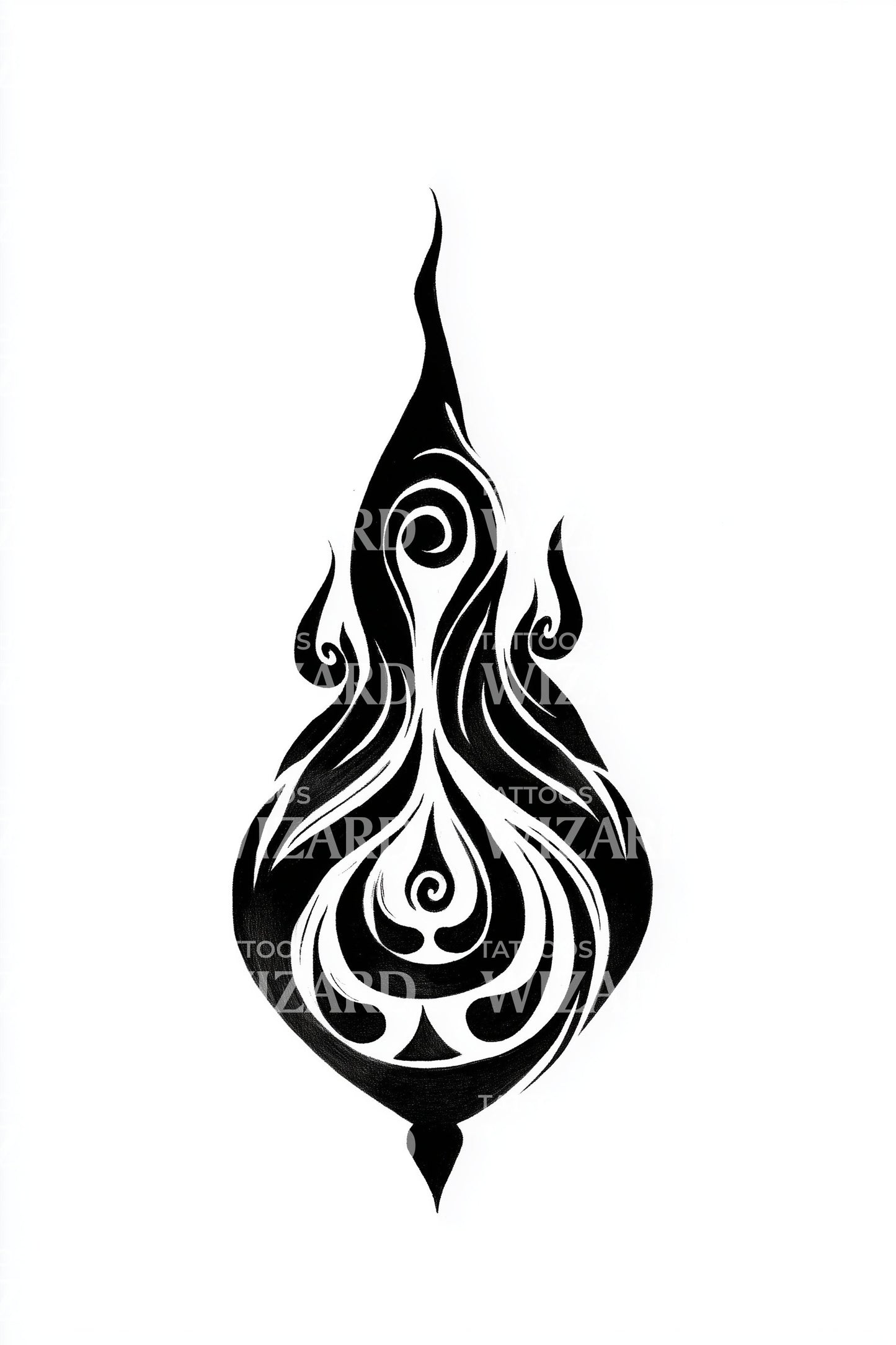 Spiral Kıvılcım Totem Dövme Tasarımı