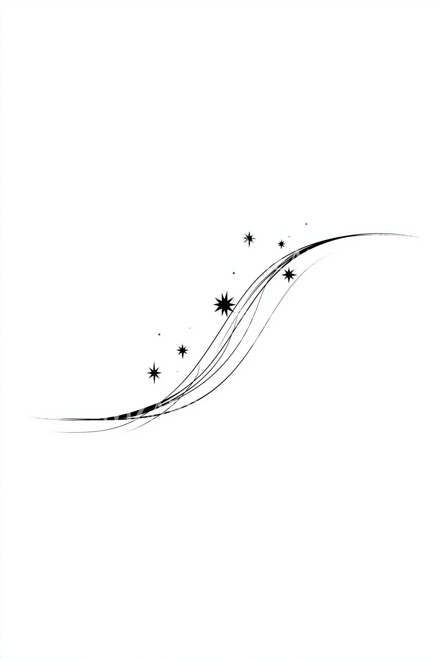 Design tetování Stardust Swoosh