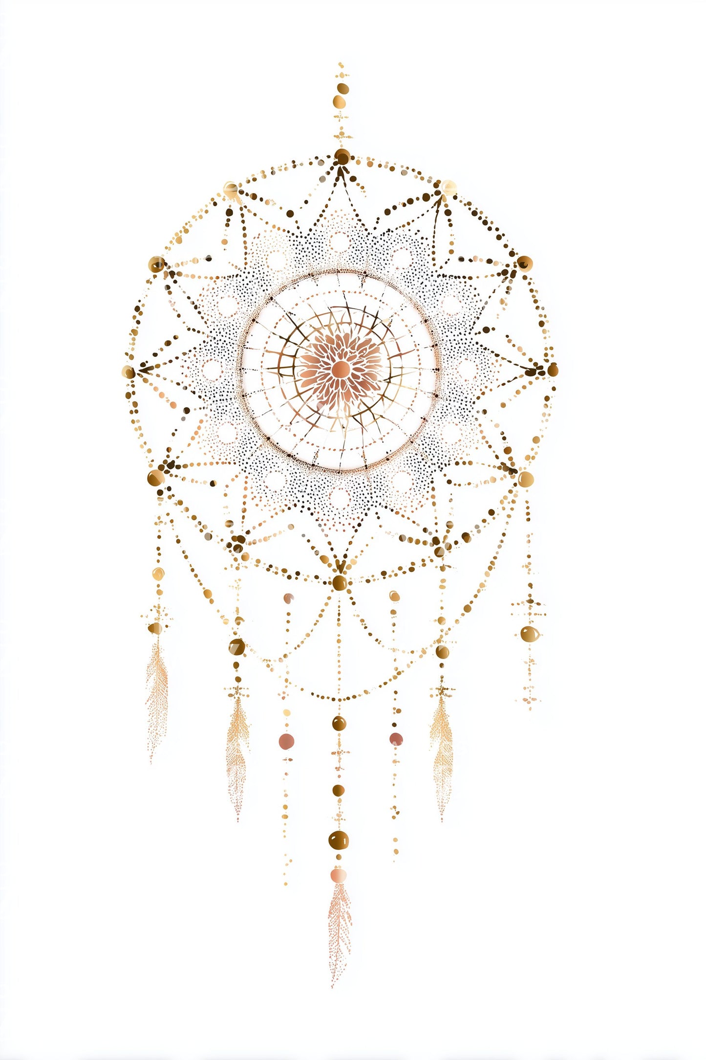 Starlight Dreamcatcher Tattoo Design