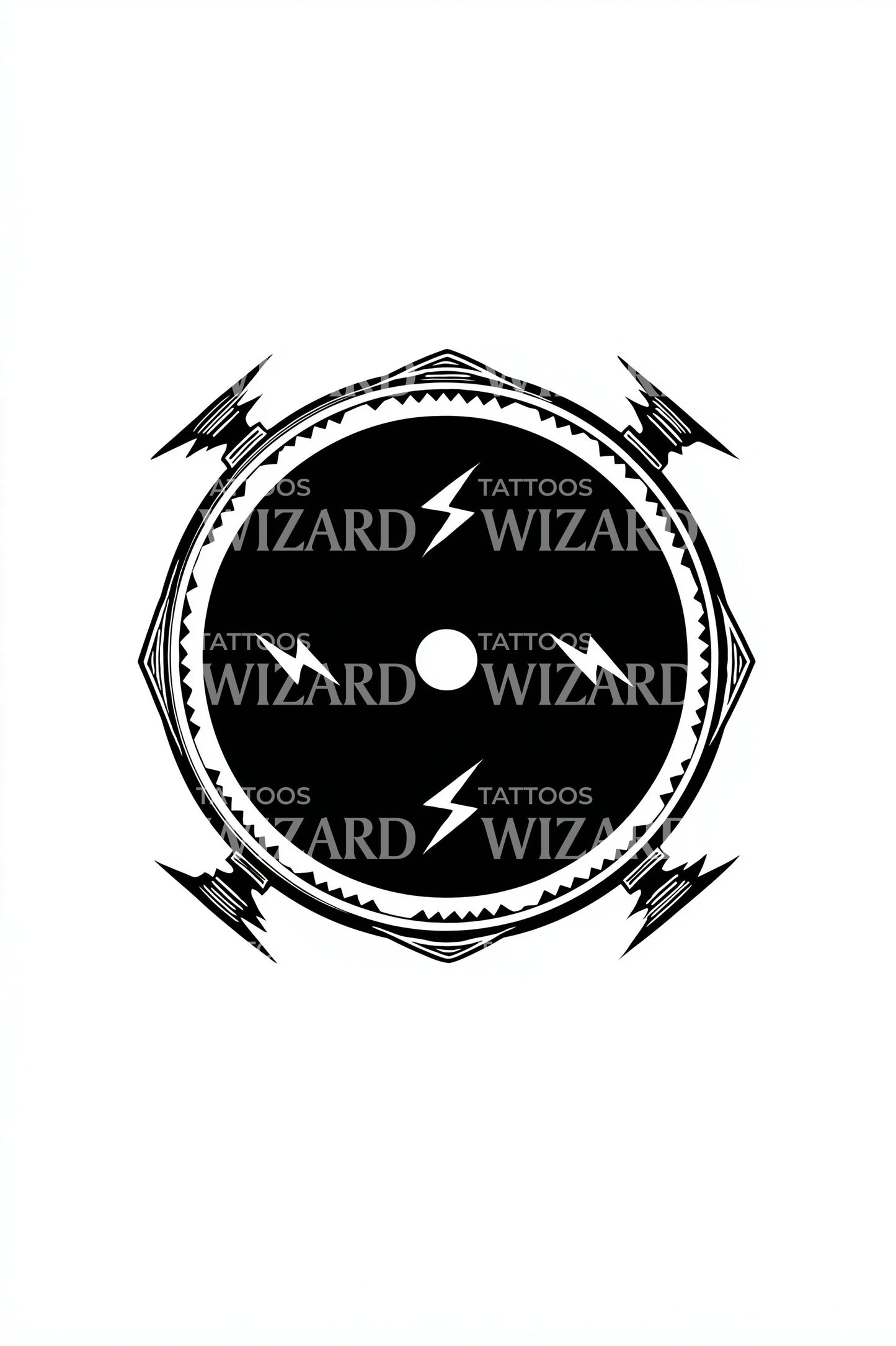 Design Tatuaggio Emblema Runa Tempesta