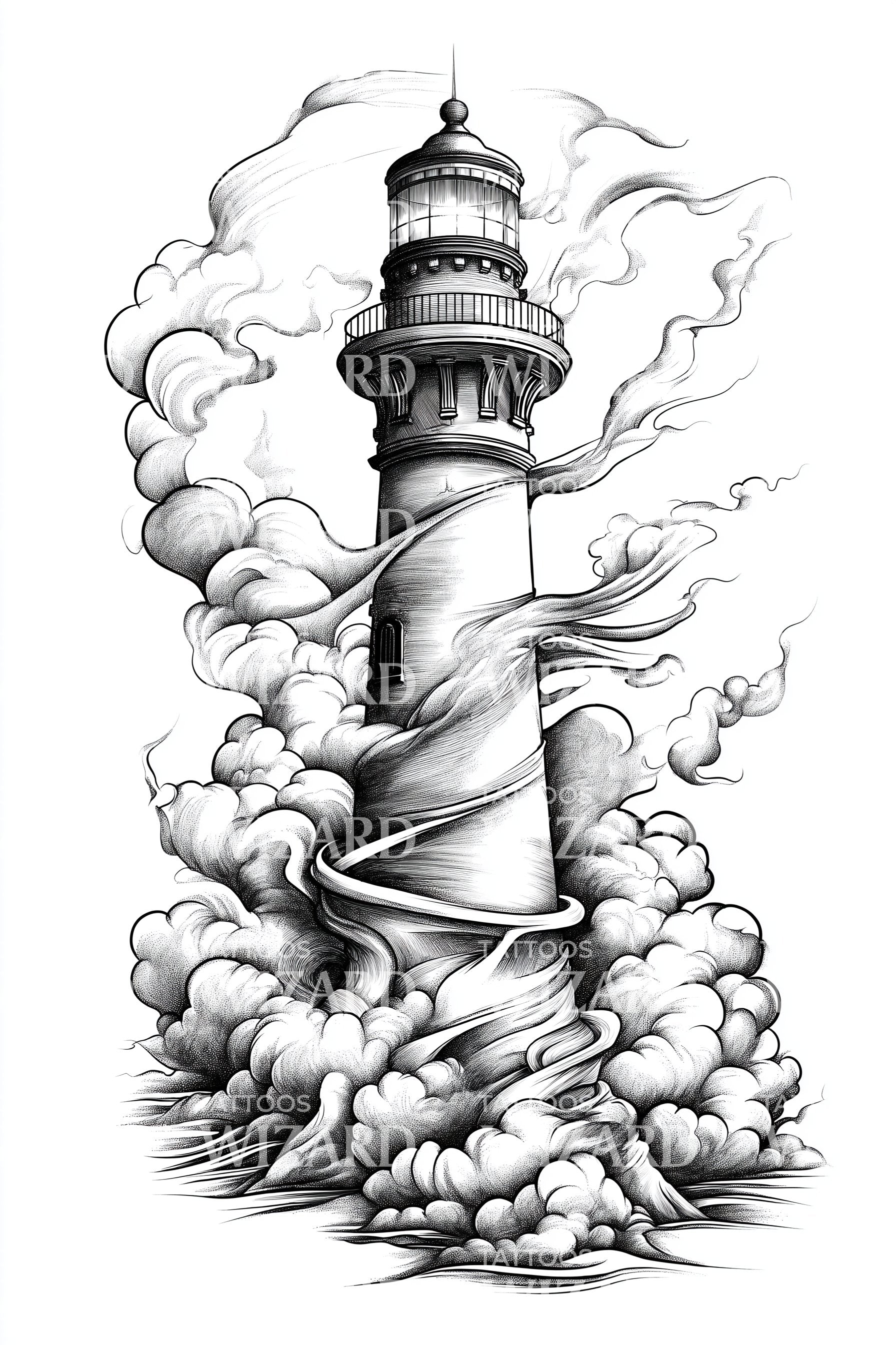 Guiding Lighthouse Light the Way Tattoo