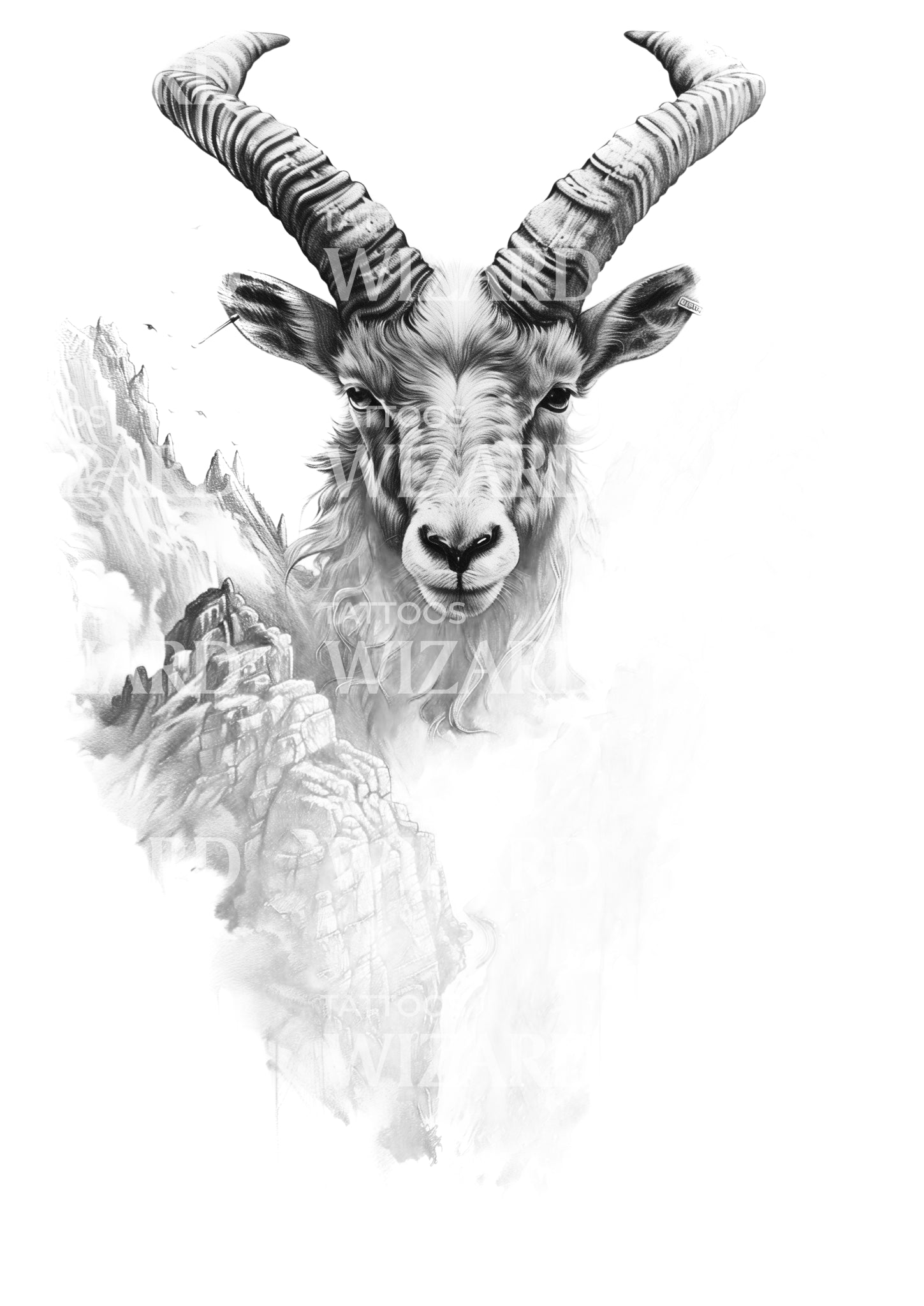 Strong Year of the Goat Tattoo Idea