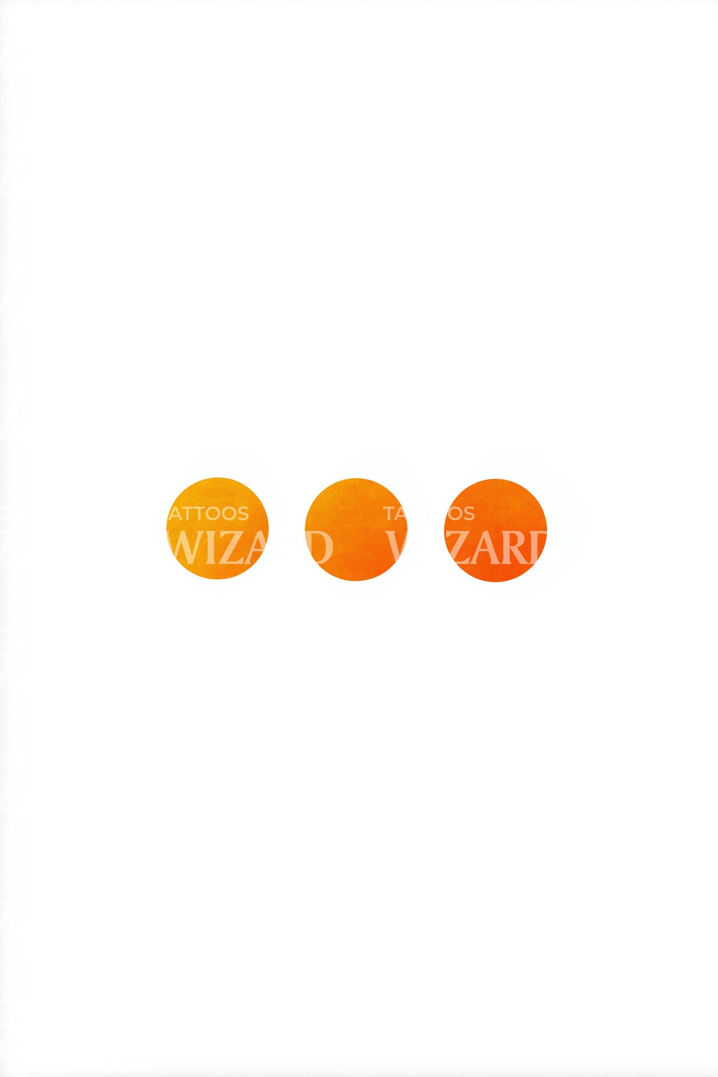 Sunset Orb Trio Tattoo Design
