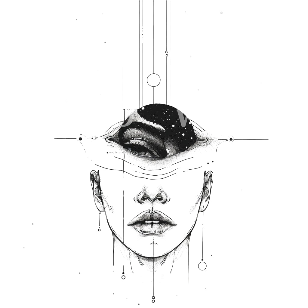 Surrealist Collective Consciousness Tattoo Design