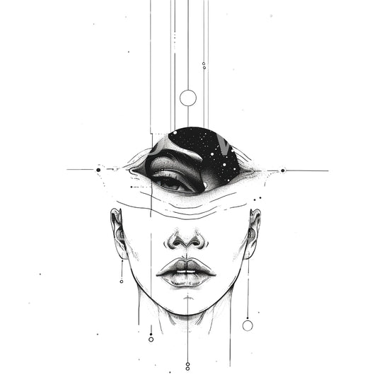 Surrealist Collective Consciousness Tattoo Design