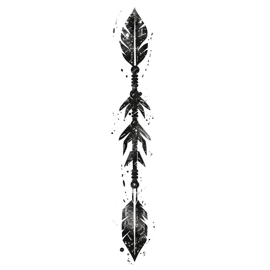 Symbolic Double Feather Tattoo Design