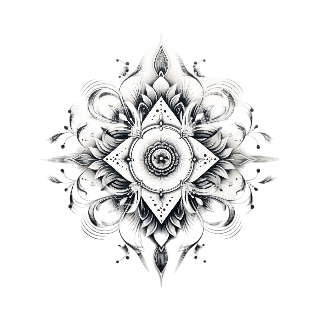 Ornamental Mandala Tattoo Design