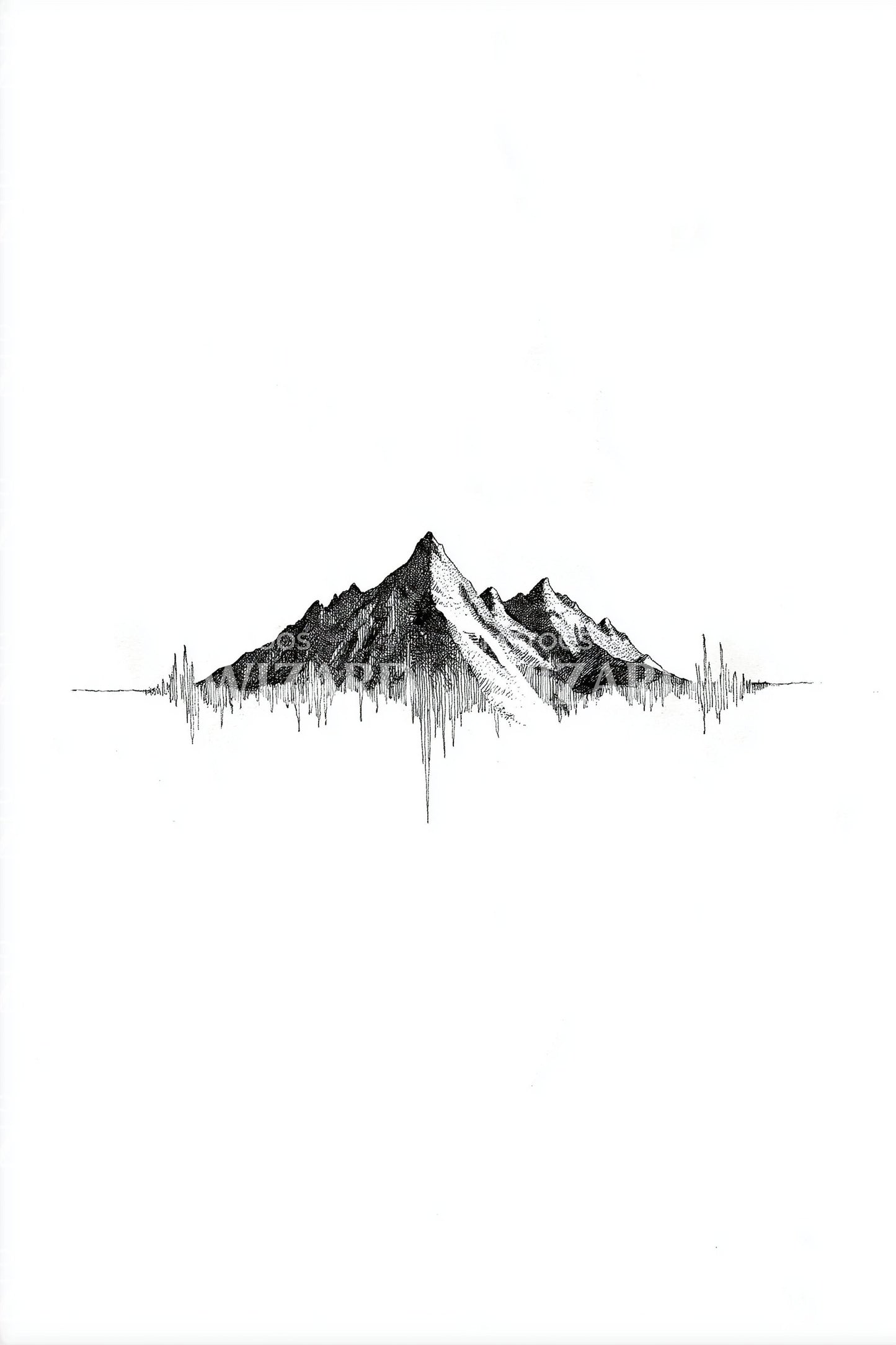 Tiny Peak Minimal Mountain Tattoo Design