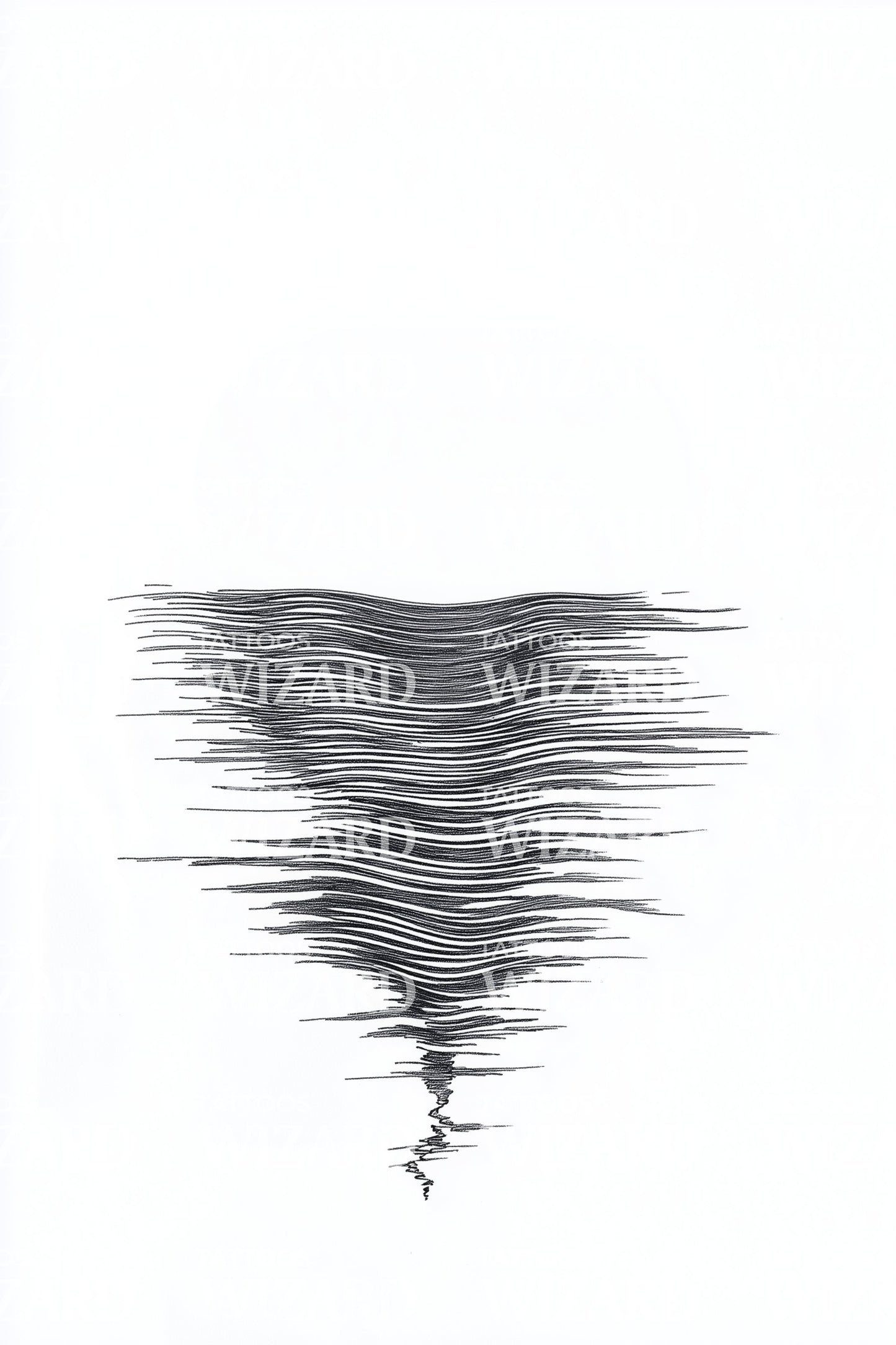 Tranquil Vortex Sketch Tattoo Design