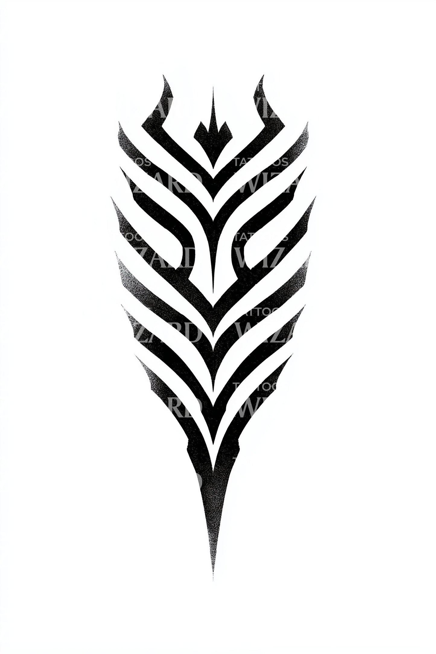 Tribal våbenskjold emblem tatoveringsdesign