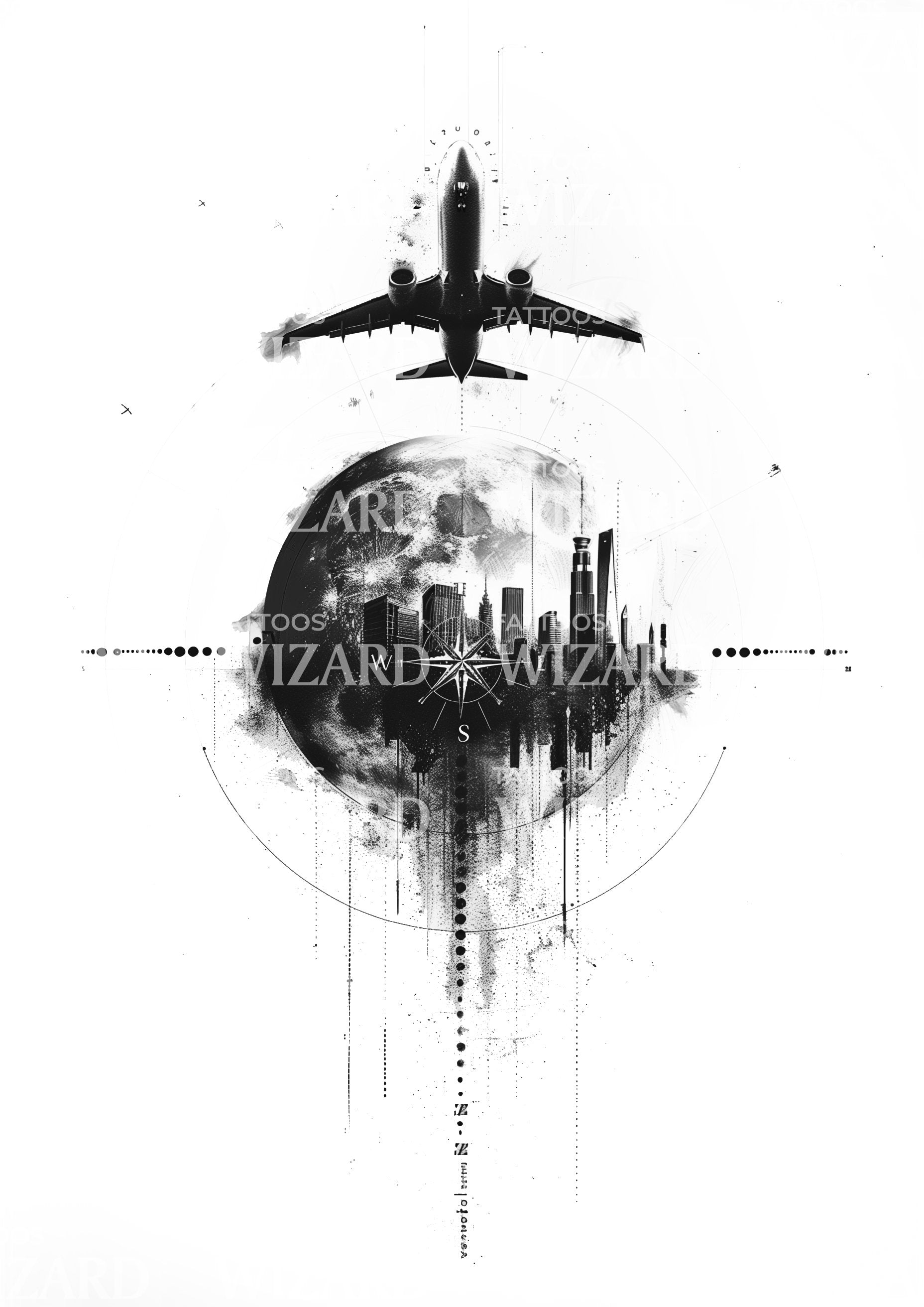 Urban Exploration and City Travel Tattoo Idea