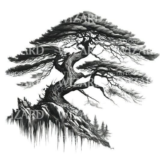 Lone Pine Tattoo Design