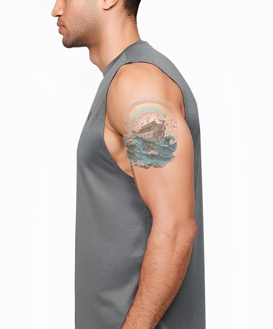 Desenho de Tatuagem Vintage Viagem da Arca