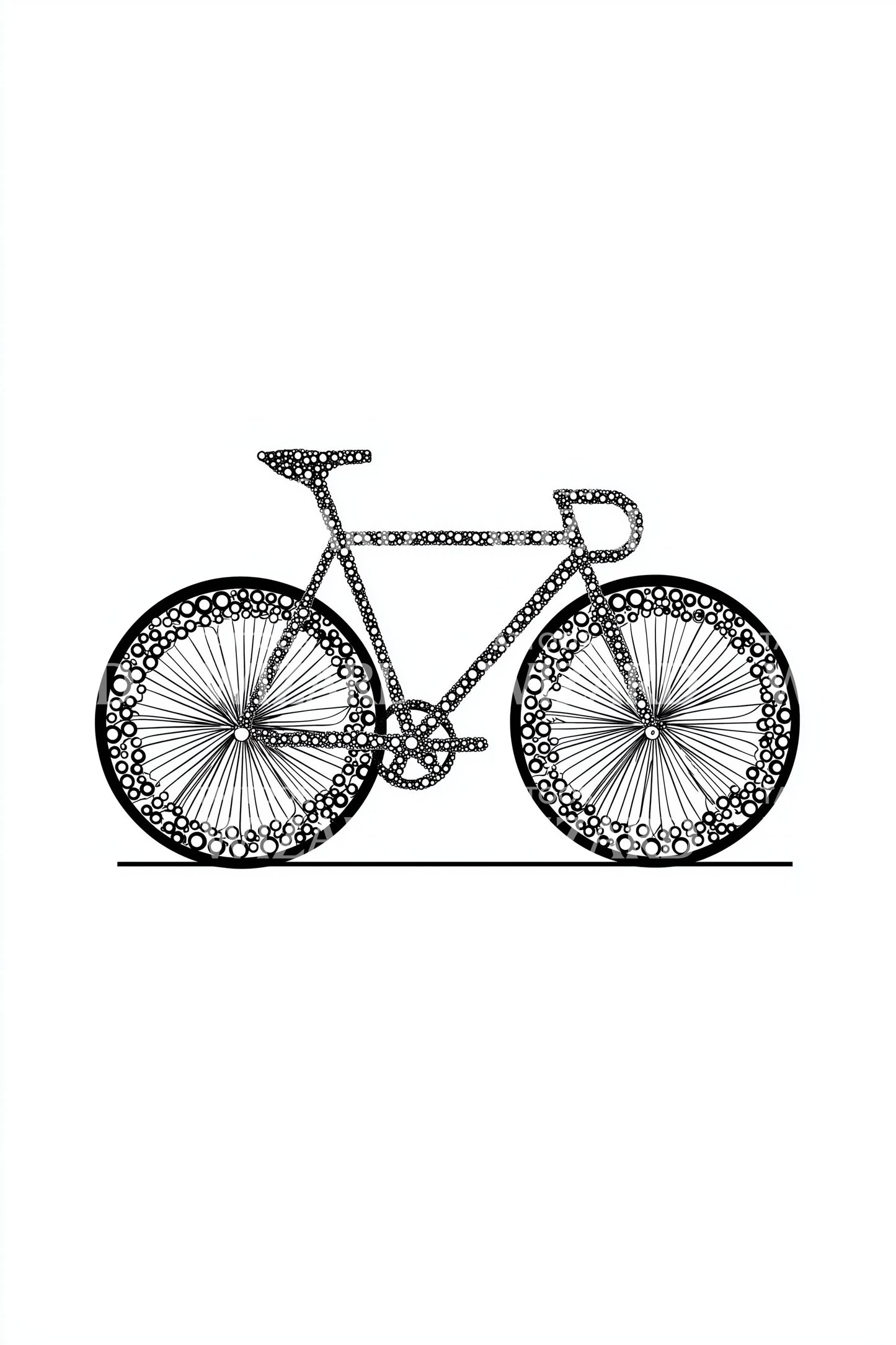 Vintage Gear Bicycle Tattoo Design