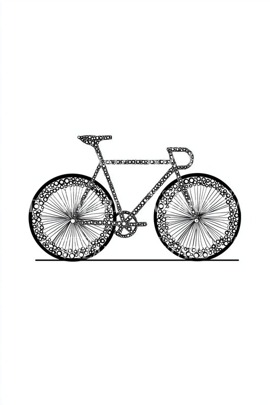 Vintage Gear Bicycle Tattoo Design