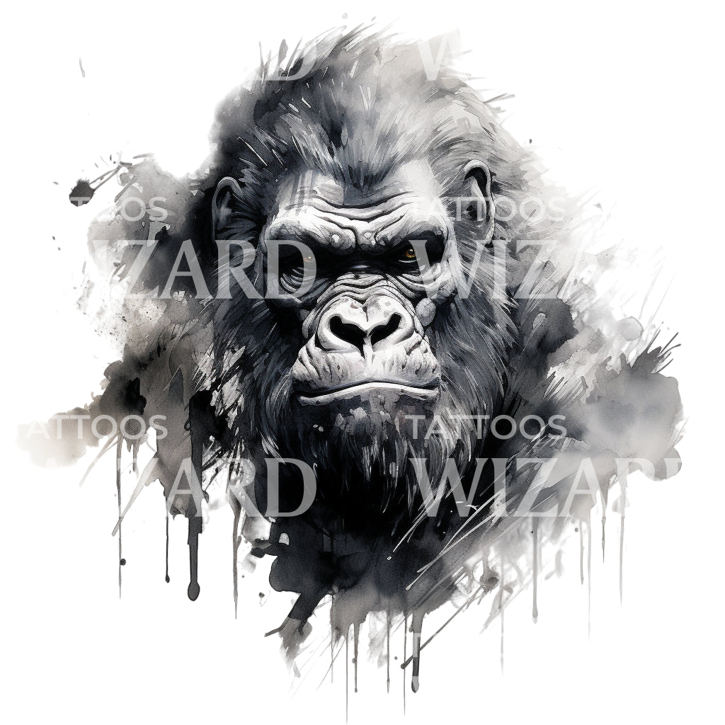 Gorilla Tattoo Design