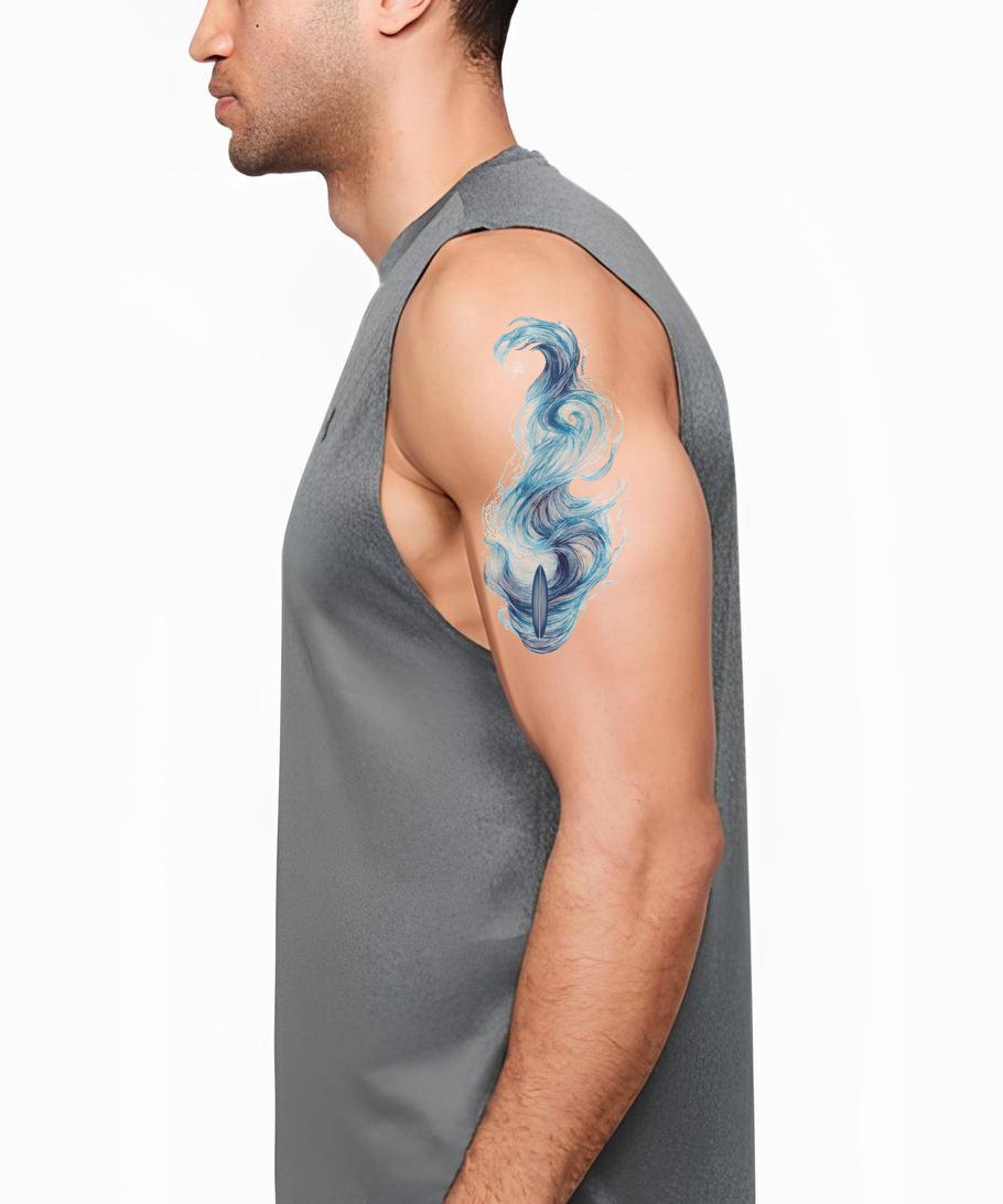 Blue Water Spirit Tattoo Design