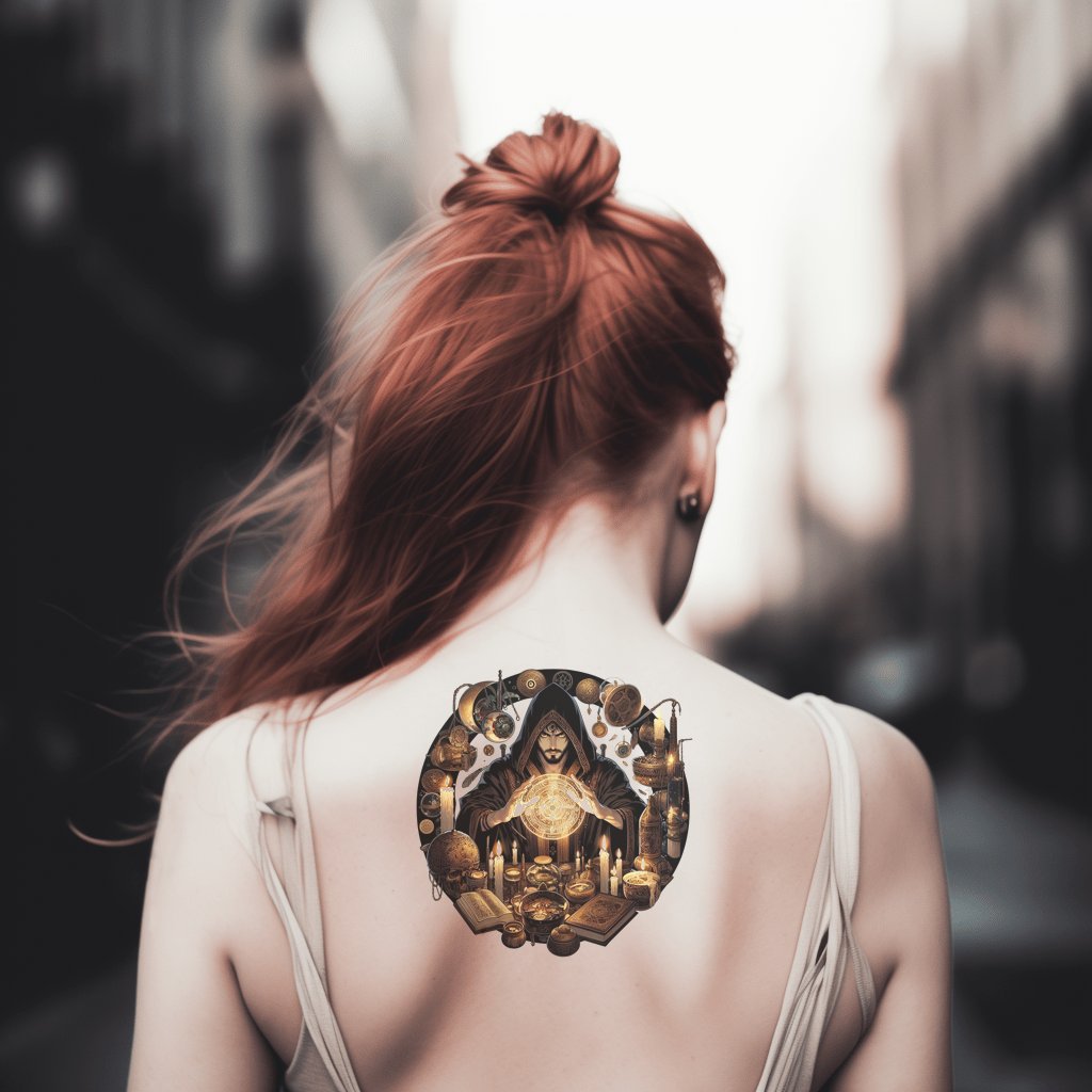 Das große Zauberer-Tattoo-Design