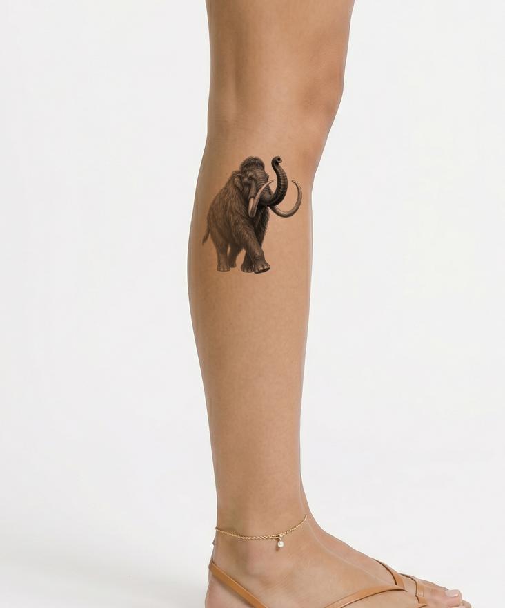 Woolly Mammoth Tattoo Design