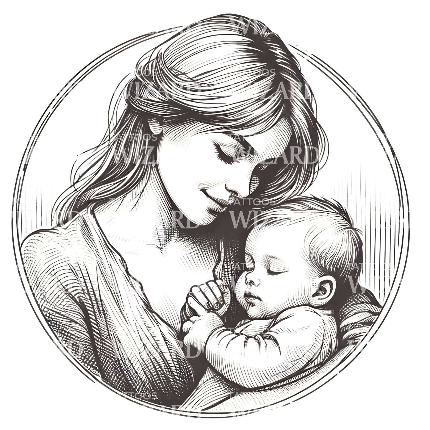 In The Lap Of Universe Tattoo Design
