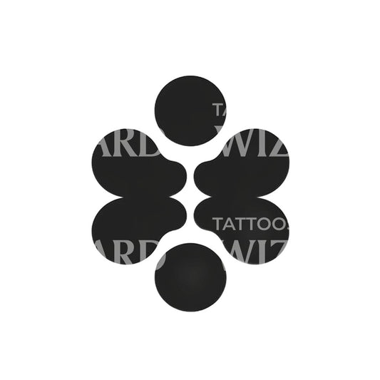 Minimalistic Rorschach test Tattoo Design