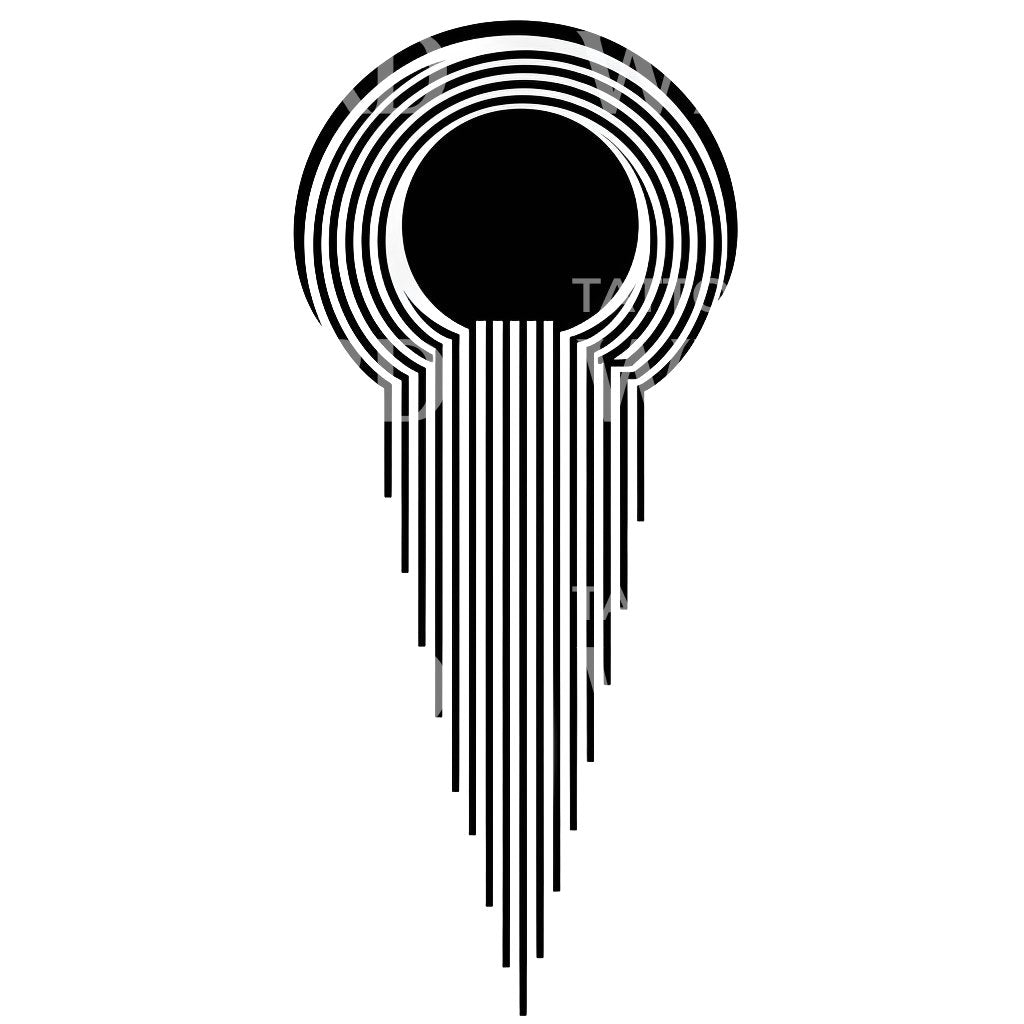 Abstract Spiritual Geometric Halfsleeve Tattoo Design