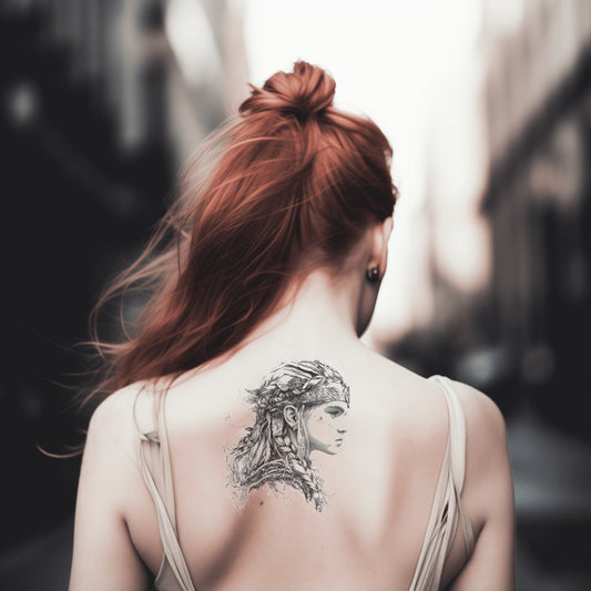Giovane Vichingo Combattente con Idea di Tatuaggio Spirito Guerriero