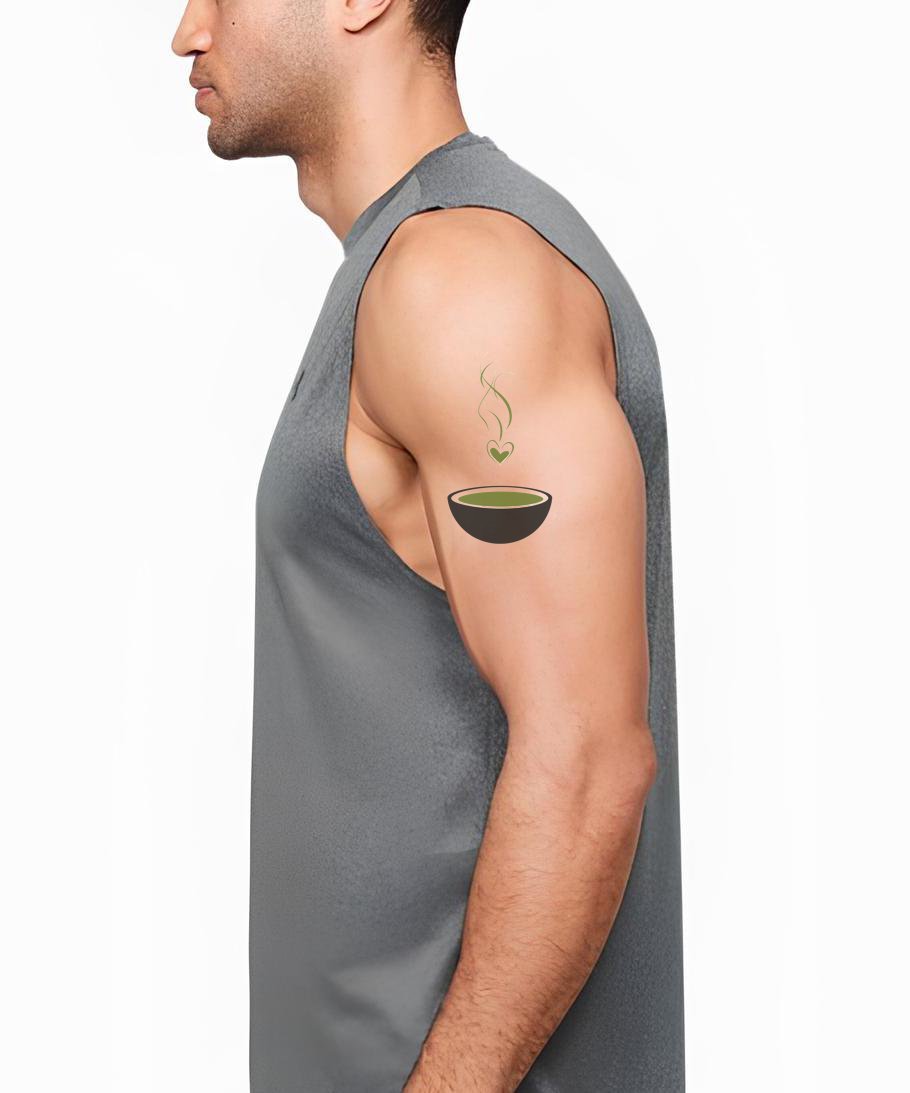 Design Tatuaggio Cuore Ciotola Zen