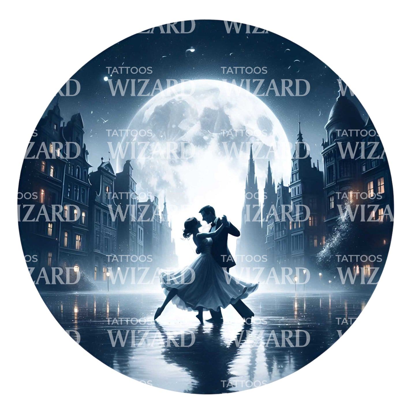 In The Willow With My Woman Tattoo Design