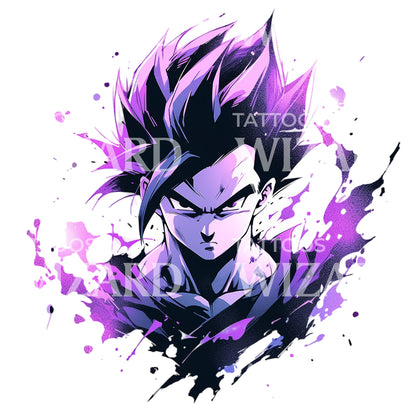 Gohan (Dragon Ball) Tattoo Design