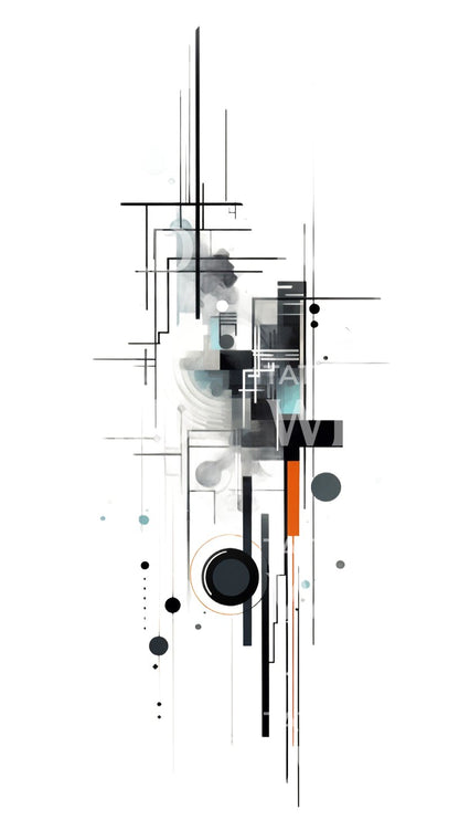 Halfsleeve Abstract Geometric Tattoo Design