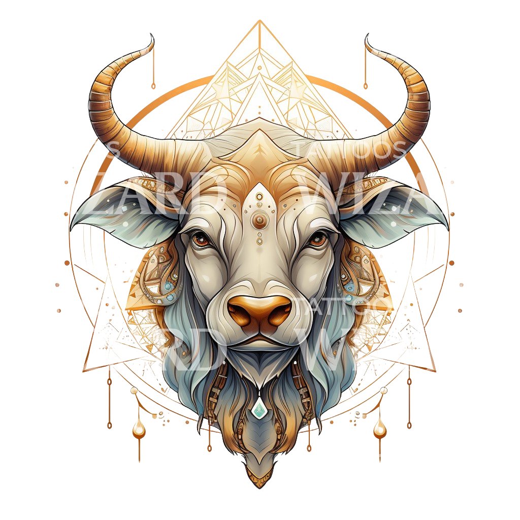 Taurus Zodiac Sign Tattoo Design – Tattoos Wizard Designs