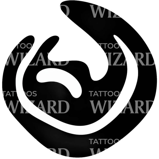 Groovy Shape Abstract Tattoo Design